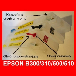 Instrukcja użytkowania kartridży napełnialnych z chipem do ploterów Epson PRO